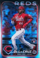 2024 Topps Chrome Update #USC150 Elly de La Cruz Prism Refractor Baseball Card
