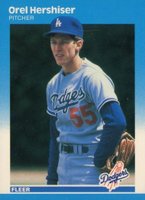 1987 Fleer Glossy #441 Orel Hershiser Baseball Card