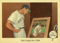 1959 Fleer Ted Williams #80 Ted's Goals For 1959 Baseball Card