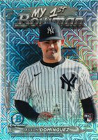 2024 Bowman Chrome Mega Box My 1st Bowman #32 Jasson Dominguez Baseball Card