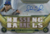 2019 Topps Triple Threads Autograph Relics #NS1 Noah Syndergaard Baseball Card