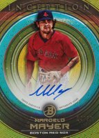 2022 Bowman Inception Prospect Autographs #PAMMR Marcelo Mayer Gold Foil Baseball Card