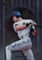 1999 Bowman's Best Franchise Favorites Autograph #FR1A Derek Jeter Baseball Card