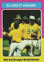 1975 Topps #466 A's Do It Again Baseball Card