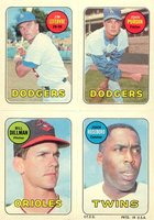 1969 Topps 4 in 1's # Dillman/Lefebvre/Purdin/Roseboro Baseball Card