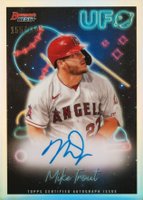 2022 Bowman's Best UFO Autographs #UFOAMT Mike Trout Baseball Card