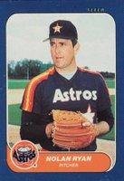 1986 Fleer Mini #65 Nolan Ryan Baseball Card