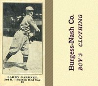 1916 Burgess-Nash Co. #65 Larry Gardner Baseball Card
