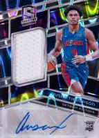 2023 Panini Spectra #226 Ausar Thompson Jersey Autograph-Supernova Basketball Card