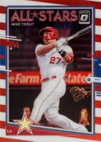 2020 Panini Donruss Optic #197 Mike Trout Freedom Choice Baseball Card