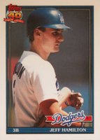 1991 Topps Tiffany #552 Jeff Hamilton Baseball Card