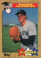 1987 Topps Tiffany #614 Roger Clemens All-Star Baseball Card