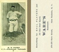 1916 Wares #8 H. D. Baird Baseball Card