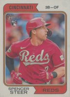 2023 Topps Heritage #717 Spencer Steer Baseball Card