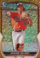 2023 Bowman Chrome Prospects #BCP227 Jackson Holliday Gold Shimmer Baseball Card