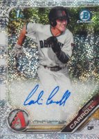 2019 Bowman Draft Chrome Draft Picks Autograph #CDACC Corbin Carroll Sparkles Refractor Baseball Card