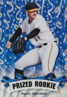 2023 Leaf Special Release Metal Prized Rookie #PR51 Paul Skenes Blue Wave Baseball Card
