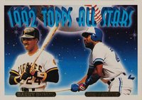 1993 Topps Gold #407 Bonds/Carter Baseball Card