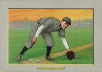 1911 Turkey Reds #16 Johnny Evers Checklist Back Baseball Card
