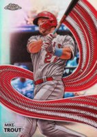 2024 Topps Chrome Strokes #S1 Mike Trout Baseball Card