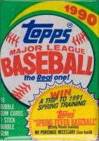 1990 Topps #CP Cello Pack Baseball Card