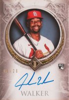 2023 Topps Transcendent Collection Transcendent Collection Gold Frame Autographs #JW Jordan Walker Baseball Card