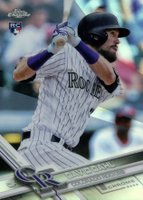2017 Topps Chrome #186 David Dahl Refractor Baseball Card