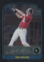 2003 Bowman Chrome Draft Picks #148 Joe Mauer Baseball Card