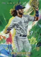 2020 Topps Inception #57 Bo Bichette Green Baseball Card
