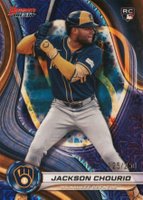 2024 Bowman's Best #38 Jackson Chourio Purple Mojo Baseball Card