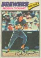 1977 Topps Cloth Stickers #54 Robin Yount Baseball Card