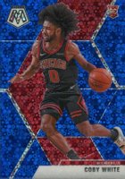 2019 Panini Mosaic #211 Coby White Fast Break-Blue Basketball Card