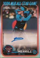 2024 Topps Chrome Update 2024 All-Star Game Autographs #JM Jackson Merrill Baseball Card