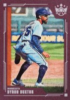 2022 Panini Diamond Kings #37 Byron Buxton Plum Frame Baseball Card