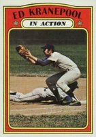 1972 Topps #182 Ed Kranepool In Action Baseball Card