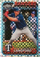 2024 Topps Chrome Update #USC35 Wyatt Langford X-Fractor Baseball Card