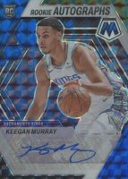 2022 Panini Mosaic Rookie Autographs Mosaic #RAMUR Keegan Murray Blue Basketball Card