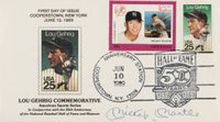 1999 Hall of Fame Autographs # Mickey Mantle First Day Cover Baseball Card