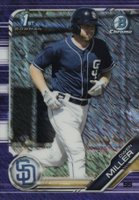 2019 Bowman Chrome Prospects #BCP170 Owen Miller Purple Shimmer Baseball Card
