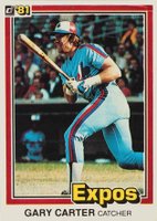 1981 Donruss #90 Gary Carter Baseball Card