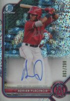 2022 Bowman Chrome Prospect Autographs #CPAAPA Adrian Placencia Speckle Refractor Baseball Card