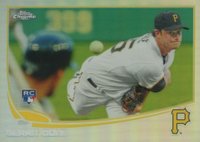 2013 Topps Chrome #210 Gerrit Cole Pitching-Refractor Baseball Card