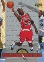 1996 Upper Deck Jordan Greater Heights #GH6 Michael Jordan Basketball Card