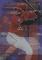 2016 Finest #100 Bryce Harper Purple Refractor Baseball Card