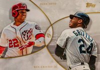 2019 Topps on Demand Dynamic Duals #12 Juan Soto/Ken Griffey Jr. Baseball Card