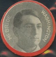 1912 Colgan's Chips Red Border # George McBride Baseball Card
