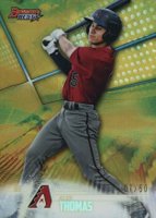 2018 Bowman's Best Top Prospects #TP-22 Alek Thomas Gold Baseball Card