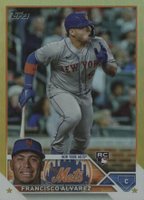2023 Topps #644 Francisco Alvarez Gold Foil Baseball Card