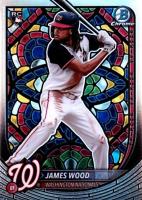 2025 Bowman #29 James Wood Etched in Glass Variation Baseball Card