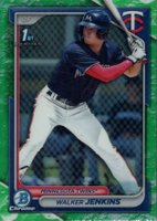 2024 Bowman Chrome Prospects #BCP43 Walker Jenkins Lunar Glow Refractor Baseball Card